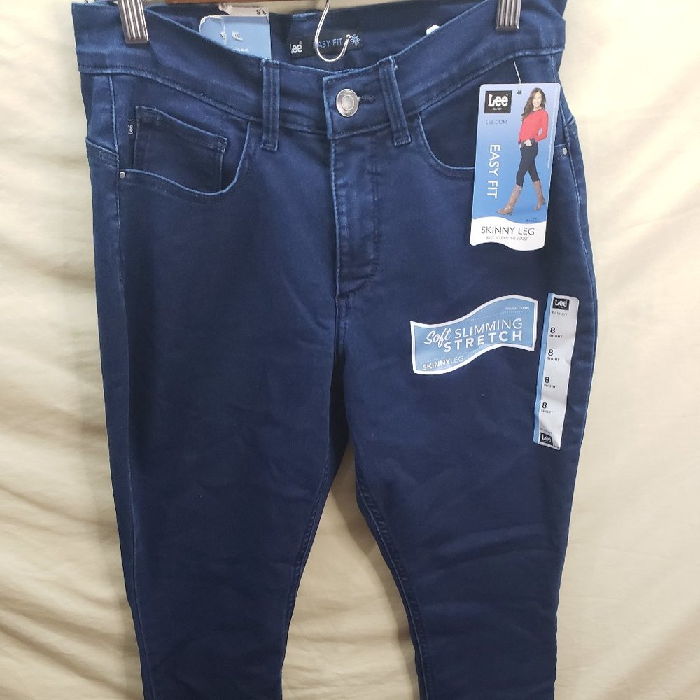Lee Women Jean Skinny Stretch Blue Size 8 28x36